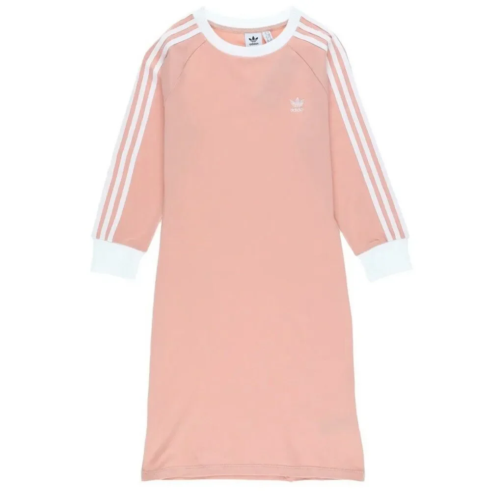 Adidas Originals Womens 3-Stripes Dress dust pink DV2565 - Picture 5 of 16